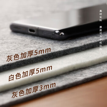 漢墨 加厚耐磨毛毡垫 初学者学生毛笔书法国画画毡白色120*240cm 文房四宝写毛笔字用毛毡布