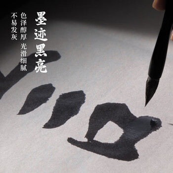 得力（deli）墨伍精制墨汁100g一得阁联名 初学者学生练习毛笔字墨水文房国画墨汁书法专用楷书黑色开学用品