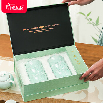 谷徽韵绿茶黄山毛峰特级二等200g2025明前新茶礼盒装安徽茶叶节日送礼品