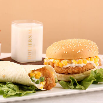 速食学生营养微波加热即食140g*8 汉堡批发 老北京鸡肉卷*4 奥尔良