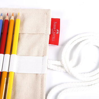 辉柏嘉（Faber-castell）油性彩色铅笔绘画套装48色红铁盒+50孔笔帘115848美术写生画画笔