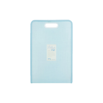 国誉（KOKUYO）Littlewoods系列学生竖款松紧风琴包/资料册/文件夹/收纳袋 A4/13格 雪松蓝 1个 WSG-DFN135LB