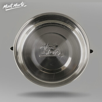 蒙玛特(MontMarte)洗笔筒洗笔器颜料画笔洗笔器画画笔水桶金属不锈钢弹簧可插笔挂笔筒MAXX0007美术写生