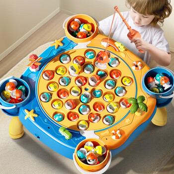 圆小米钓鱼玩具儿童1一2岁两周半男孩4男童电动三5磁性益智3到6宝宝