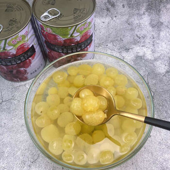 奶茶店葡萄罐头820克去皮水晶葡萄罐头糖水巨峰葡萄商用罐头 一罐820