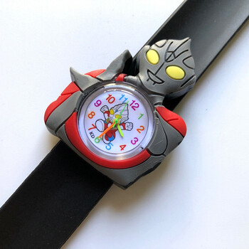 啪啪圈男孩咸蛋超人儿童玩具电子手表 黑色