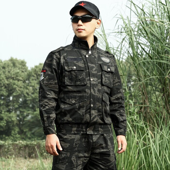 盾郎军绿色迷彩服套装修身休闲运动服战术工作服耐磨作训服特战服