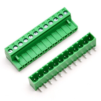 丢石头 KF2EDGK 5.08mm间距 12PIN 弯针款 插拔式接线端子 每件10套（插座+插头） 免焊接