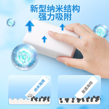 巨奇纳米海绵檫10CM*6CM40片去油污抗菌吸水百洁布厨房洗碗家用神器