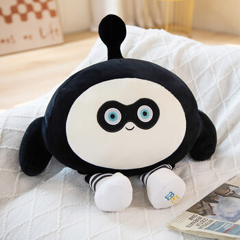 矢向电动蛋仔 蛋仔派对玩偶毛绒玩具电动小蛋贩子公仔排队劳改黑蛋娃