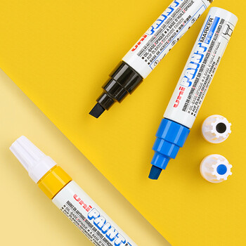 三菱(Uni)油漆笔 PX-30宽记号笔 不掉漆 斜头粗字油性笔(可用于汽车补漆) 4.0-8.5mm蓝色 单支装 三菱(Uni)油漆笔 PX-30宽记号笔 不掉漆 斜头粗字油性笔(可用于汽车补漆) 4.0-8.5mm蓝色 单支装
