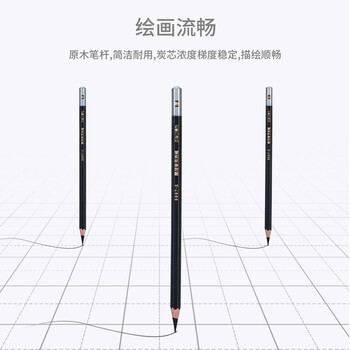 得力(deli)素描炭笔初学者碳笔软中硬三种硬度绘画美术生专用12支/盒S997A涂鸦划线热门商品 得力(deli)素描炭笔初学者碳笔软中硬三种硬度绘画美术生专用12支/盒S997A涂鸦划线热门商品