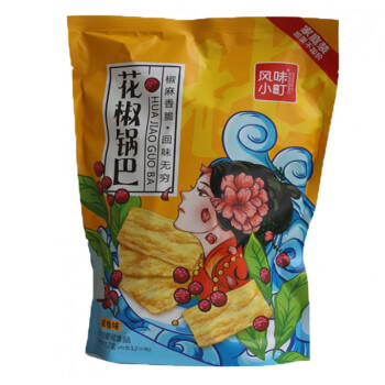 风味小町花椒锅巴风味小町花椒锅巴休闲膨化大包装零食品312克内含12