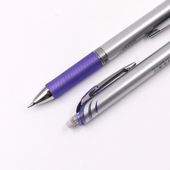 派通（Pentel ）PL75自动铅笔 0.5mm不易断芯学生绘图考试专用活动铅笔尾带橡皮 紫色单支装