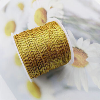 金丝银丝股线 金银丝线diy手工编织缠绕线金线扫把股线红绳编织 3股