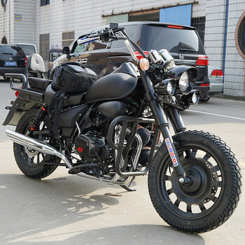 全新摩托车哈雷风暴太子车国四电喷200cc复古骑士车大型街跑车可上牌