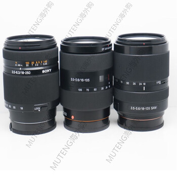 索尼16105mm55200mm75300mm5018单反长焦镜头95新索尼18200mm一镜走