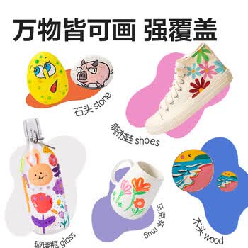得力（deli）1.5mm细杆轮胎修补油漆笔记号笔马克笔高光笔签字签到手绘涂鸦 清明扫墓石碑碑文笔防水12支S576白