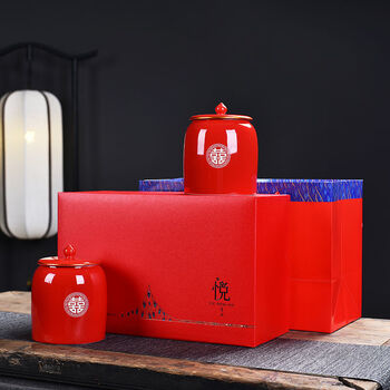 款式五:红色描金双囍(红色悦生活)