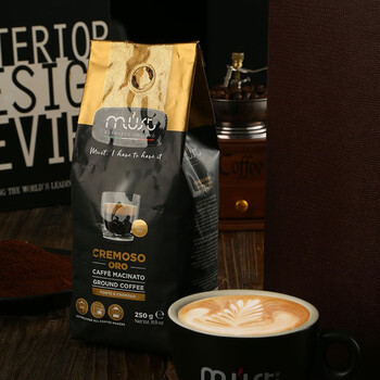 LOOCIMUST意大利原装进口金标意式醇香 中度烘焙黑咖啡粉250g/袋 LOOCIMUST意大利原装进口金标意式醇香 中度烘焙黑咖啡粉250g/袋