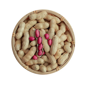 【亏本直销】精选2020红皮大花生带壳新鲜四粒红花生果批发 【带壳】