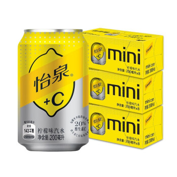 可口可乐怡泉 C 200ml 24 怡泉schweppes C 柠檬味汽水饮料含维c 200ml 24罐整箱装 可口可乐公司出品新老包装随机发货 行情报价价格评测 京东