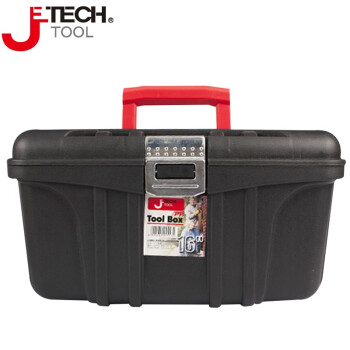 捷科（JETECH）工具箱收纳箱多功能耐摔塑料箱子PP材质耐冲击储物箱 16英寸经济款JE-16