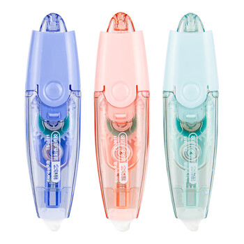 天色 创意笔形点点胶双面胶 5mm*3M儿童手工双面胶可擦除手工胶带内芯 TS-3811 三支装