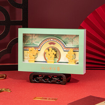 天色奇石雅集书签 中国风故宫文创伴手礼毕业纪念品金属古风书签3枚/盒女教师节礼物生日新年会TS-5917