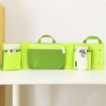 国誉(KOKUYO)学生办公文具收纳包墙墙包便携可折叠款棕灰中号WSG-BGM01S 国誉(KOKUYO)学生办公文具收纳包墙墙包便携可折叠款棕灰中号WSG-BGM01S