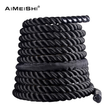 艾美仕 战绳格斗绳体能锻炼甩绳专业体能训练绳 健身力量绳 12米