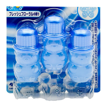 小林制药（KOBAYASHI）洁厕灵凝胶花瓣清新花香抗菌型7.5g*3瓶日本进口马桶清洗剂