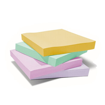 3M 便签 便签纸/报事贴/便条纸/便签本 办公用品 学习用品文具 马卡龙系列4色狠贴标签 654-4SS-MC-5