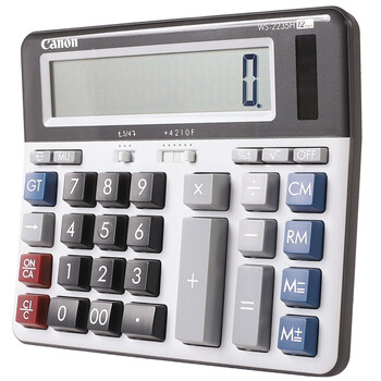 佳能Canon WS2235H 电脑按键计算器/财务银行计算器/12位横版桌面计算器