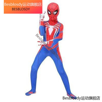 钢铁侠战衣cos英雄远征黑蜘蛛连体紧身衣服套装男 极速战衣(独立头套)