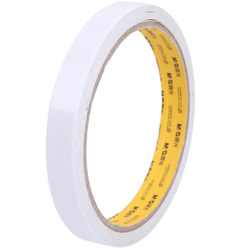 晨光（M&G）双面胶高粘性棉纸胶带学生/办公通用双面胶带 12mm*10y(9.14m/卷) 2卷/袋 12袋装 AJD97349