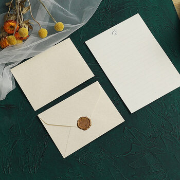信封精美复古文艺高级质感烫金写信纸信封套装信纸情书手写送男友信笺