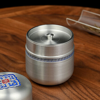 金镶玉 茶叶罐功夫茶具储存密封防便携送礼品盒高档 如意四方纯锡茶叶罐 金镶玉 茶叶罐功夫茶具储存密封防便携送礼品盒高档 如意四方纯锡茶叶罐