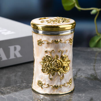 崎杳欧式高档抽纸盒客厅家用创意纸巾盒创意牙签筒客厅餐桌茶几牙签盒