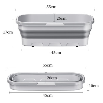 五月花拖把桶55CM可折叠水桶带轮子拖地神器配件大容量更百搭