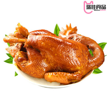 正宗熏鸡李珍熏鸡内蒙古整只扒鸡烧鸡手撕即食900克原味