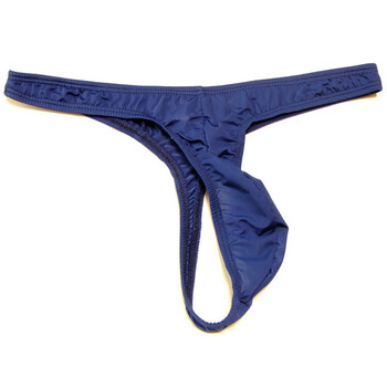 霂咔 男丁字裤男士t裤透明性感牛奶丝低腰u凸囊袋紧身冰丝滑内裤t-047