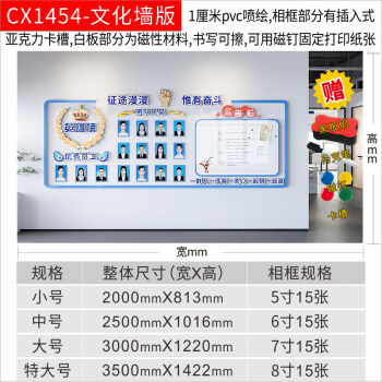 磁吸公告欄 企業公告欄牆貼磁吸展示板公司辦公室員工團隊風采宣傳欄