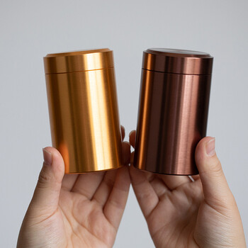 Edo[60ml赠布袋]铝合金茶叶罐便携茶罐旅行出游茶叶罐茶储存罐分装盒