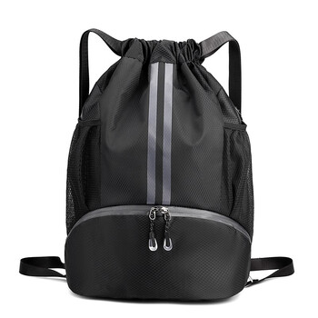 酷奇袋鼠kuqidaishu篮球包干湿分离游泳包束口袋抽绳双肩包男篮球袋球