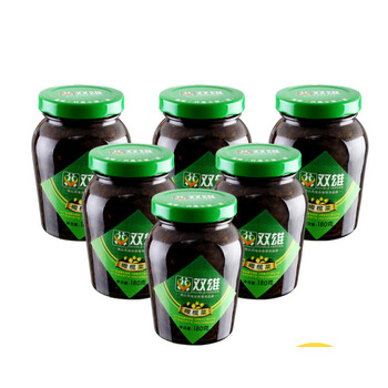 双雄下饭菜橄榄菜180g瓶装腌菜潮汕特产180g6瓶橄榄菜