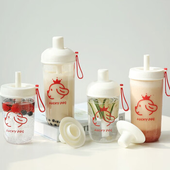 乐扣乐扣(LOCK&LOCK)夏天塑料水杯奶茶杯Tritan带吸管户外便携提手男女杯子700mL红色 乐扣乐扣(LOCK&LOCK)夏天塑料水杯奶茶杯Tritan带吸管户外便携提手男女杯子700mL红色