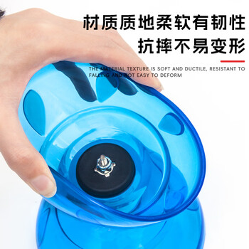 新动力三轴承空竹双头新手初学者老人儿童学生健身露营出游空竹套装蓝色