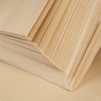 一海堂文化宣纸 文房四宝 笔墨纸砚书画练习纸初学书法国画练习仿古毛边纸 四尺四开半生熟整刀/100张