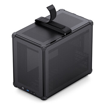 乔思伯（JONSBO）C6 MAX 黑色 手提式MATX机箱（侧透/四面MESH板/5风扇位/SFX/ATX电源/≤170mm散热器/335mm显卡）